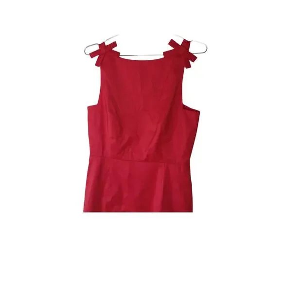 New with Tags Lilly Sisto Gianni Bini Red Backless Bow Mini Dress Size 8 Party - Picture 6 of 16